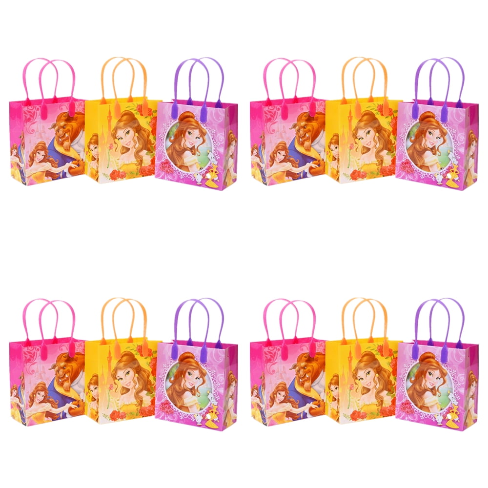 BEAUTY AND BEAST 12pcs Disney Belle Beauty and the Beast Party Favor Bags Goodie Candy Gifts Bags