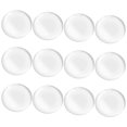 thumbnail image 1 of 12pcs Door Knob Wall Protector Transparent Round Wall Protector Reusable Soft Rubber Door Stopper Silent and Shock Absorbing Self Adhesive Door Handle Bumper for Cabinets Wall Door Handles, 1 of 11