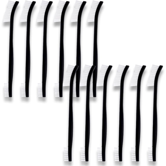 12pcs Double Ended Nylon Cleaning Brushes, Small Cleaning Brush Set Multifunctional Detail Clean Brush Tool for Kitchen Jewelry Small Objects (Style 2)