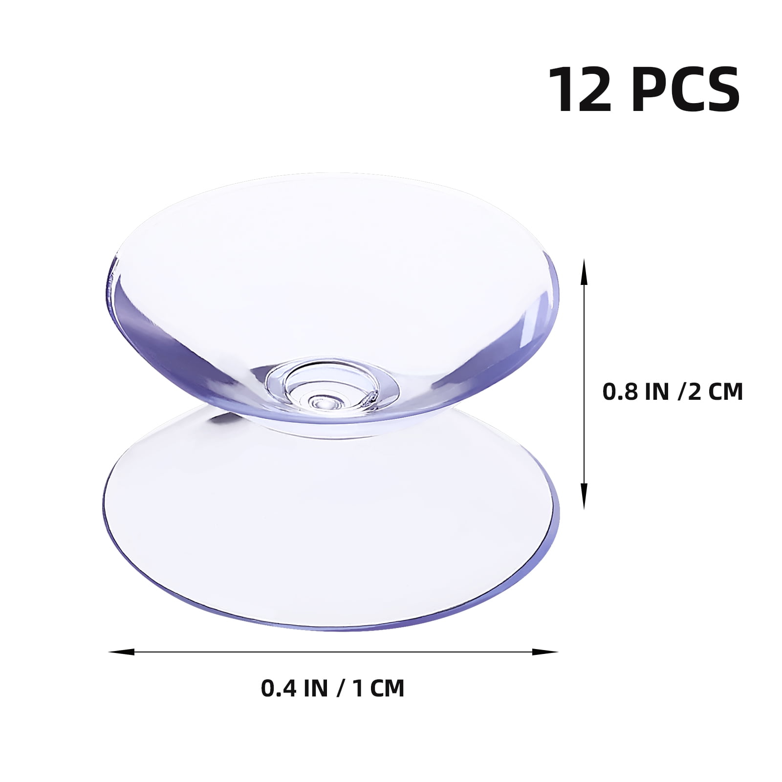 12pcs Double Sided Suction Cups Glass Table Tops Clear Spacer Glass