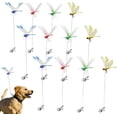 thumbnail image 1 of 12pcs Dragonfly Clip Bug Repellent, Clip On Dragon Fly,Outdoor Fake Dragonfly Rod Clip For Hat, 3d Artificial Realistic Garden Stakes Decor To Keep Flies Away For Indoor Patio,Wasp Repellent, 1 of 5