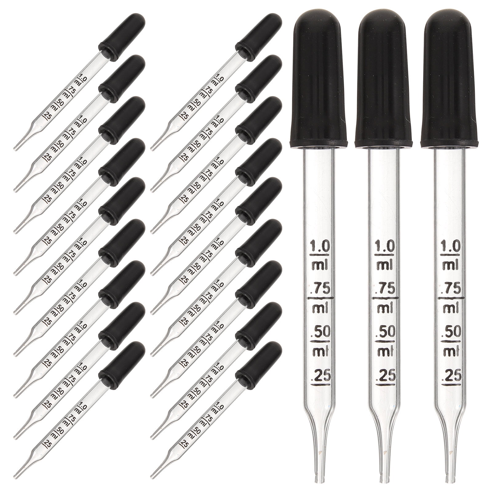 12pcs Droppers Essential Oil Dropper Pipettes Clear Dropping Pipettes