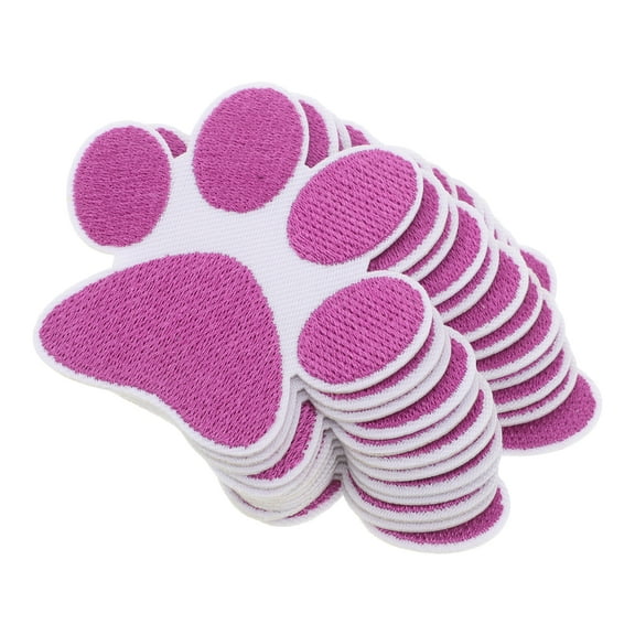 12pcs Embroidered Paw Appliques Paw Shape Sewing Patches Diy Iron On Paw Decorations Embroidered Badge For Jackets Backpacks