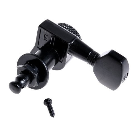 12pcs FA-21 Auto Lock Tuning Pegs Tuners Machine Heads Black Tuning Keys 6L6R