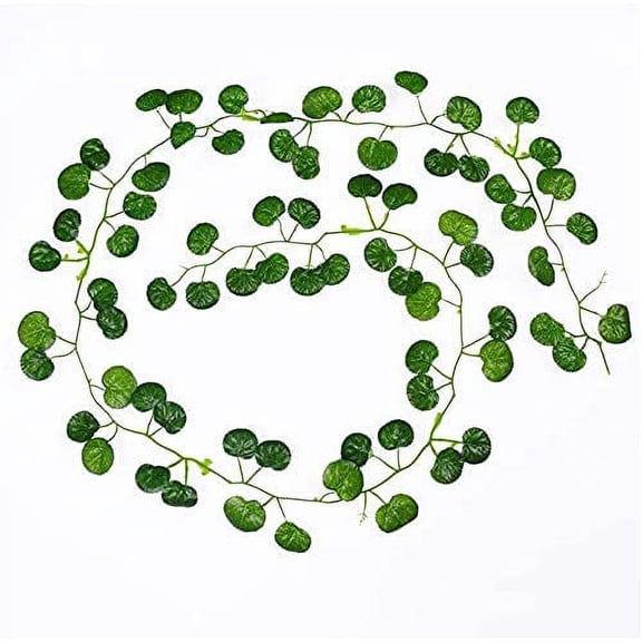 12pcs Fake Ivy Leaves Fake Vines Artificial Ivy, Silk Ivy Garland Greenery Artificial Hanging Plants for Wedding Wall Decor, Party Room Decor