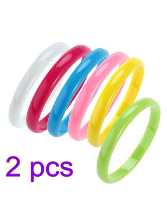 Jelly Bracelets Plastic Bangles Assorted Colors for All Ages 12Pcs