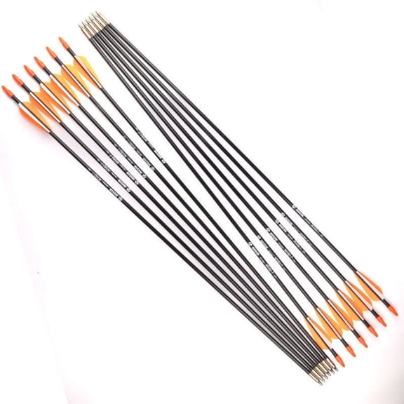 12pcs Fiberglass Arrows training 31" Archery 7mm F Recurve bow & Compound Bow Hunting