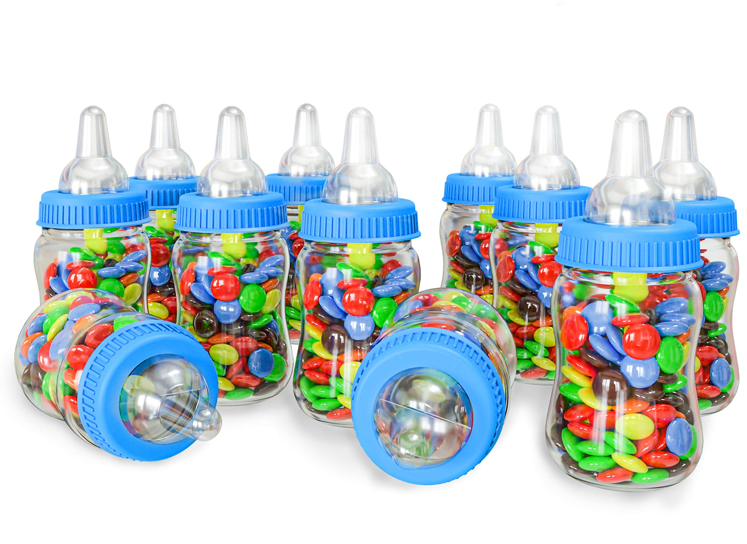 12pcs Fillable Candy Bottle for Baby Shower Feeder Style Mini
