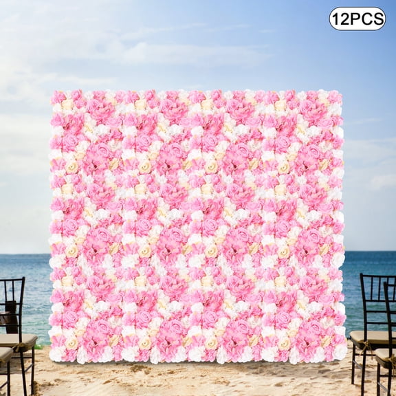 12pcs Flower Wall Panel, Artificial Flower Backdrop, Flower Panels for Backdrop, Birthday Parties, Graduation Parties, Proposal Parties, Engagement Parties, Weddings