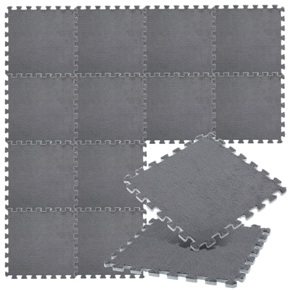 12pcs Foam Floor Tiles: Interlocking Foam Play Mat For Living Room Bedroom Playroom - Thickened Puzzle Carpet Tiles For Kids Toddler