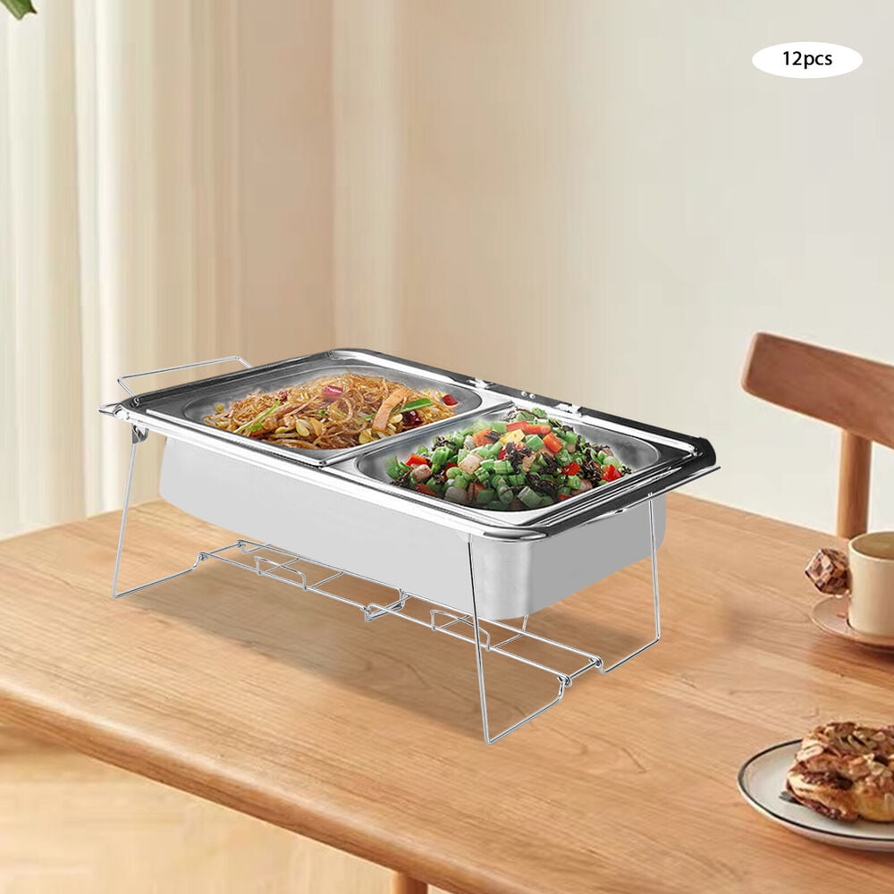 Restaurant Food Rack 12pcs Foldable Chafing Wire Racks - Full Size Catering Buffet Stands ...