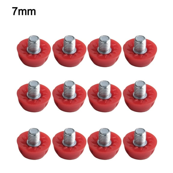 12pcs Football Boot Studs Soccer Studs 7mm 10mm Replacement Spikes Red 7mm+10mm