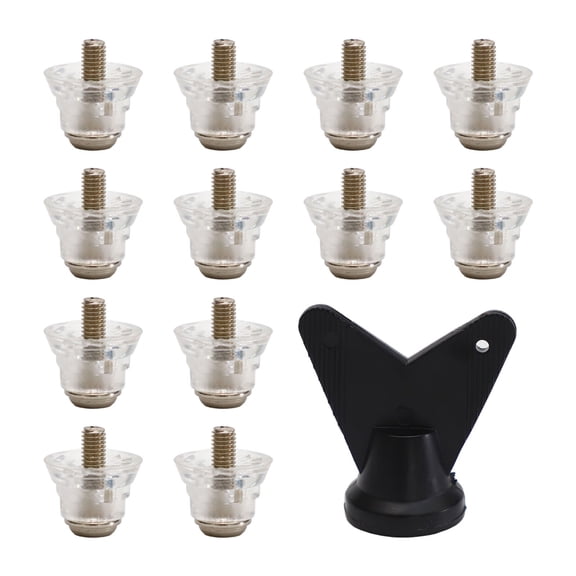 12pcs Football Boot Studs Spikes Stable Non-Slip Soccer Rugby Shoes Studs For Hiking Shoes Replacement Studs With Wrench