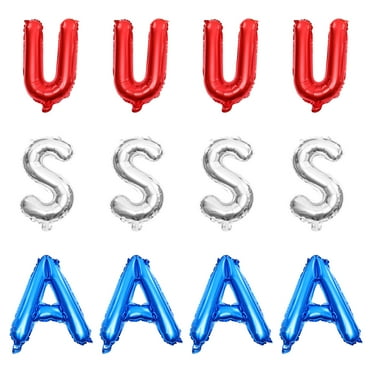 12pcs Fourth of July Balloons Party Scene Layout Balloons Decorative Balloons