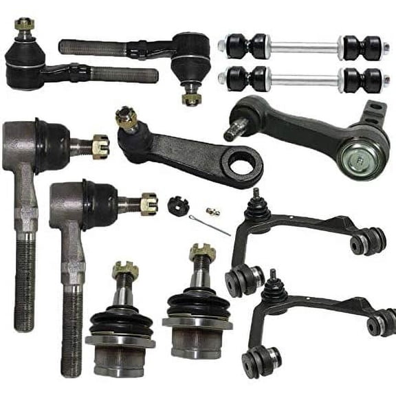 12pcs Front Suspension Kit Control Arm Fit Ford Expedition,Ford F-150, Ford F-250, Linclon Blackwood,Lincoln Navigator Upper Control arm Ball joint Tie rod 4WD 4x4