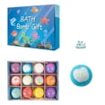 thumbnail image 1 of 12pcs Funny Colorful Natural Bath Gift Set with Surprise, Fizzing Bath Balls Ocean Figurines, Random Color Raffia, Gentle Spa Fizzies for Relaxation, Self Care & Home Bath Gifting, 1 of 8