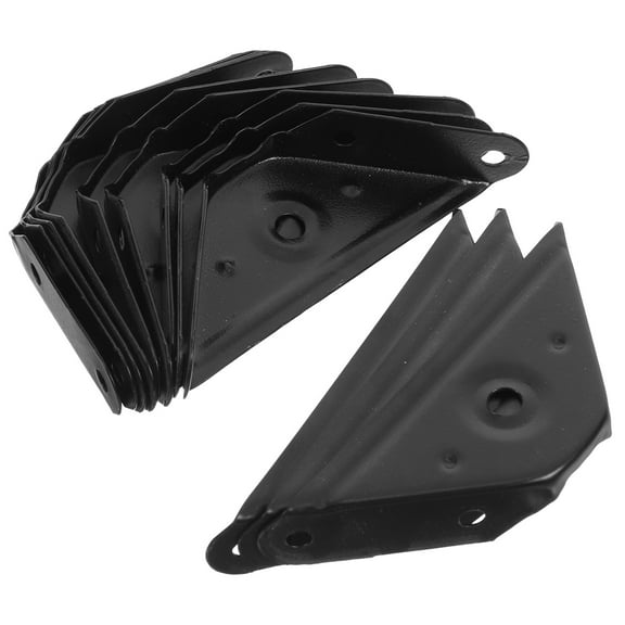 12pcs Furniture Corner Connector Universal Metal Corner Brace Shelf Brackets Bed Frame Support For Wooden Furniture Triangle Stabilizer