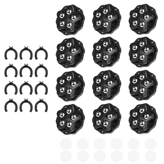 12pcs Furniture Rollers With Steel Ball Scratch Furniture Movers For Chairs Tables And Cabinets Moving