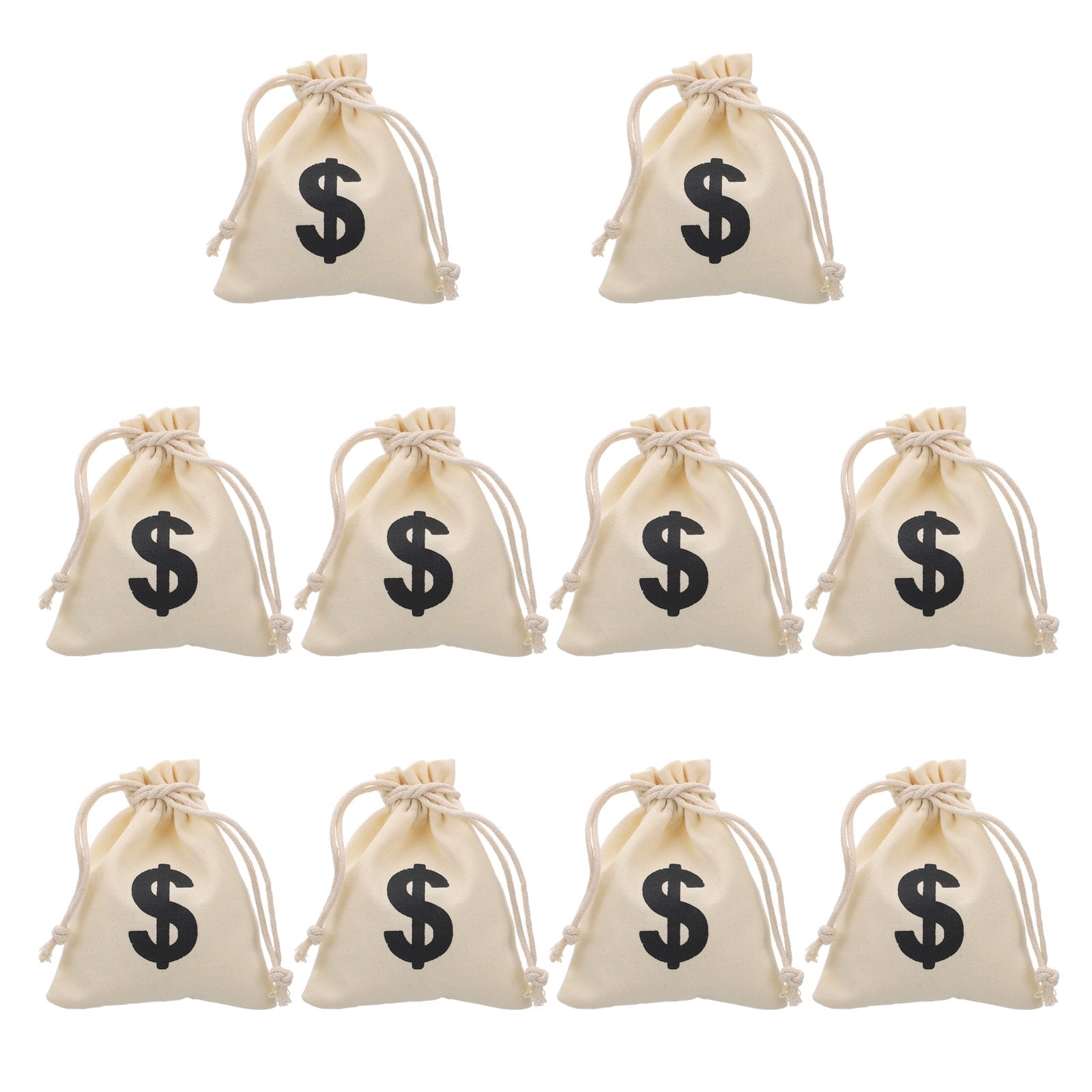 12pcs Game Coin Bag Drawstring Money Bags for Casino Theme Poker Party Supplies Walmart