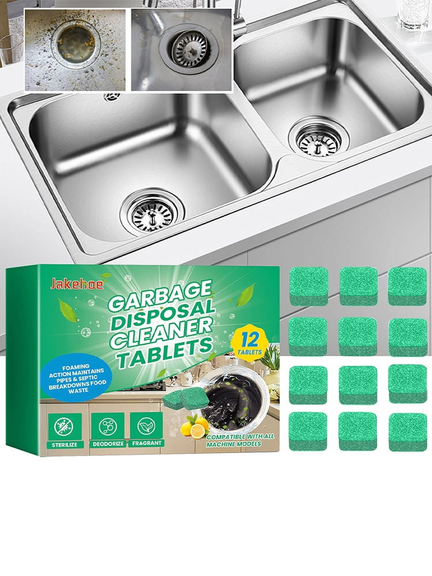 12pcs Garbage Disposal Cleaner Deodorizer Tablets Powerful Sink Drain