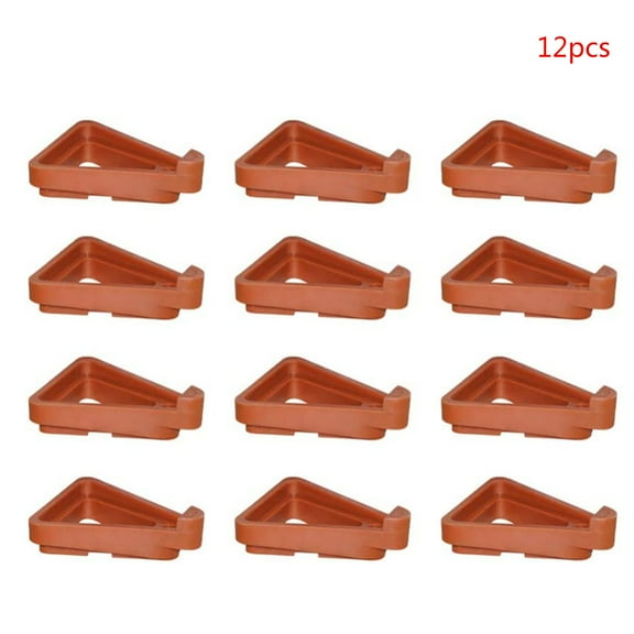 12pcs Garden Plant Flower Pot Feet Stand Invisible Risers Toes Lifters for Triangle Bonsai Display Support Indoor Outdoor