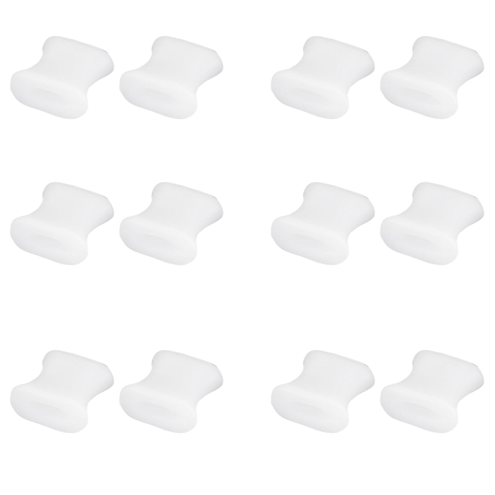 12pcs Gel Toe Separators With No Loop For Corrector Pads Provide And Toe Rub Foot Care Gel Toe
