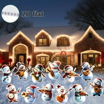 12pcs Gingerbread Man Lawn Signs | Heavy-Duty Plastic Yard Decor with Stakes | Christmas Pathway & Garden Figures with Icing Details