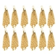 thumbnail image 1 of 12pcs Gold Tassels Chain Embellishment jewelry finding charm pendant 50mm Golden, 1 of 8