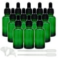 thumbnail image 1 of 12pcs Green Dropper Glass Bottle,Small Glass Bottles with Eye Dropper for Essential Oils or More Liquids, 1 of 7