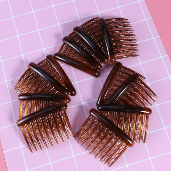 12pcs Hair Clip Combs Small Vintage Plastic Hair Comb Pin for Girls Women Maid