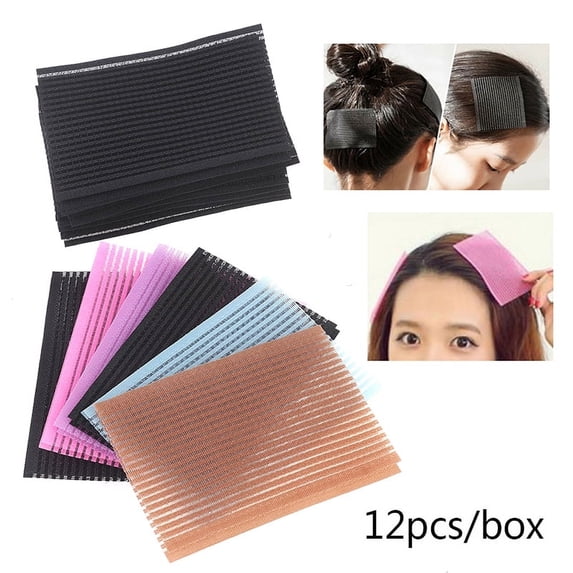 12pcs Hair Pad Hair Sticker Clip Bang Fixed Seamless Magic Paste Posts Fringe