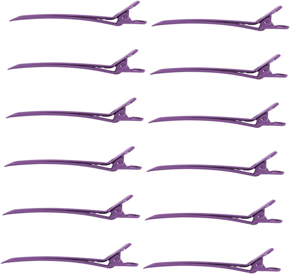 12pcs Hair Styling Clip Duck Clips for Hair Clips for Bows Silver Hair