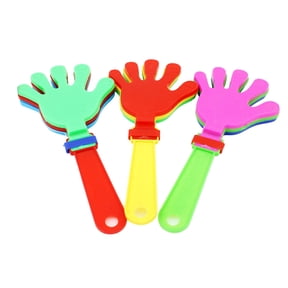 12pcs Hand Clapper Noisemakers Plastic Palm Clapping Device Clapping Hands for Gift Giving Game Accessories Party Favor Prizes and Supplies (19cm Random Color)
