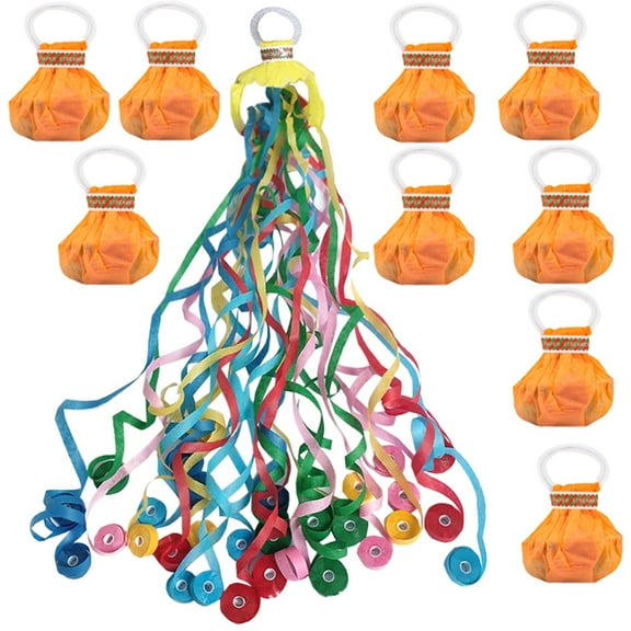 12pcs Hand Throw Streamers Celebration Engagement Wedding Party Paper Streamers