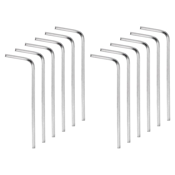 12pcs Hex Key Wrench 1/20" 45# Steel L-Shape Hexagon SAE Wrenches Repairing Tool for Home DIY Bike Motorcycle Repair, Silver