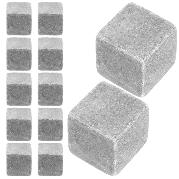 12pcs Household Drink Stones Cooling Wine Rocks Wear-resistant Whiskey Stones