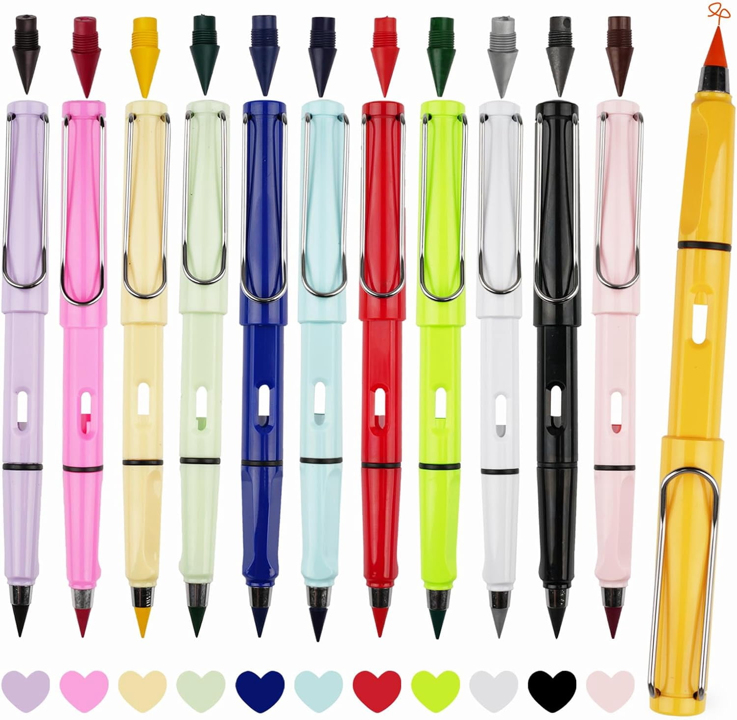 12pcs Infinity Pencil, 12 Colors Everlasting Pencil, Portable ...