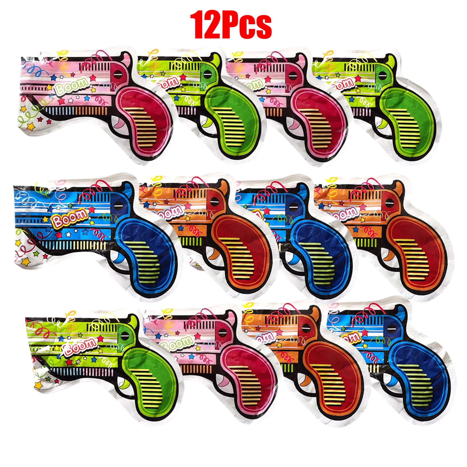 Large Inflatable Gun 12pcs Inflatable Toy Fireworks Gun, 6.7ft Ultra Long Range, Handheld ...