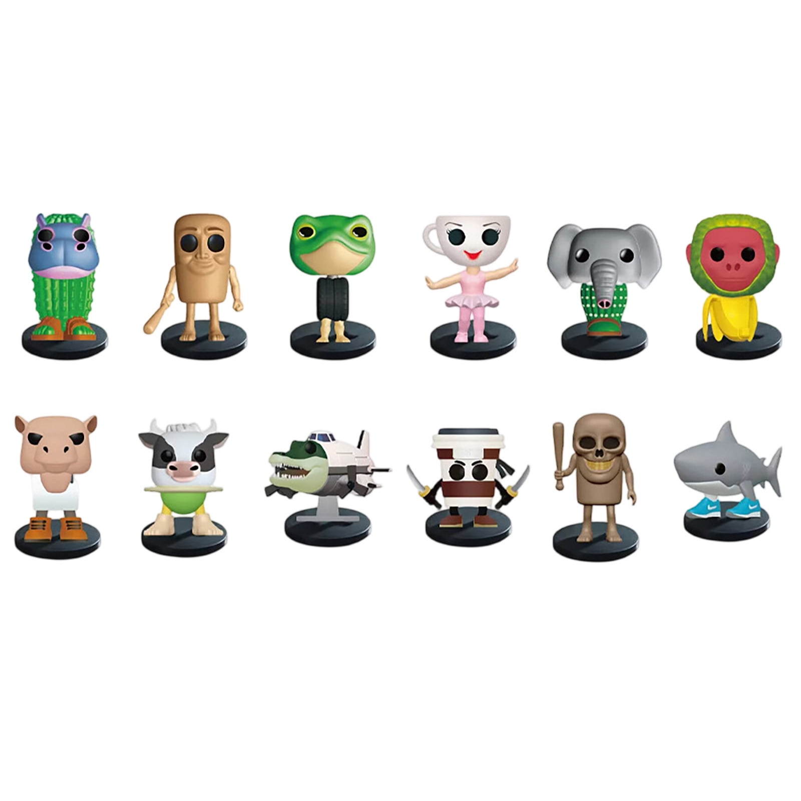 GWAWG Lot de 8 Figurines Italian Brainrot Meme - Porte-clés Anime Tralalero Tralala - Jouets