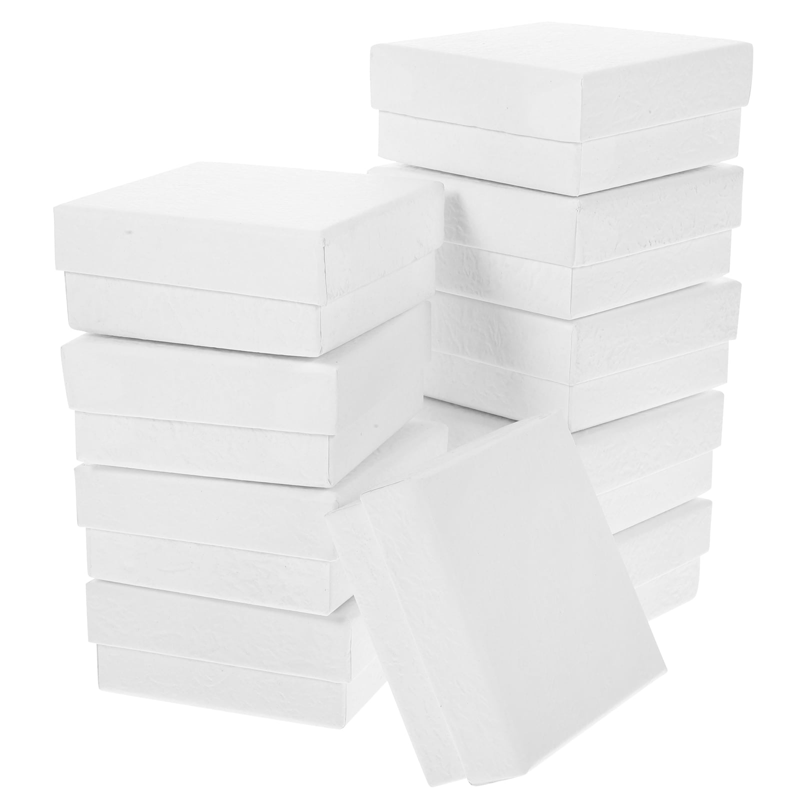 DELICIOC 12pcs Jewelry Gift Boxes Earrings Necklace Display Box Small Jewelry Container Jewelries Packaging Cases