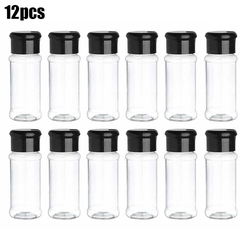 12pcs Kitchen Tool Seasoning Spice Pepper Salt Storage Bottle Container