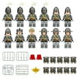 thumbnail image 1 of 12pcs Knight Figure, 2"Knight Sets, Knight Minifigures, Knight Building Blocks, Minifigures Knight Weapons Set Accessories Kit Include Armor Helmet Cloaks Shield Barding Horses, E, 1 of 8