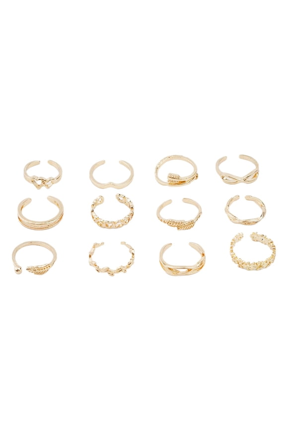 12pcs Knuckle Rings Silver Midi Set Vintage Boho Women Punk