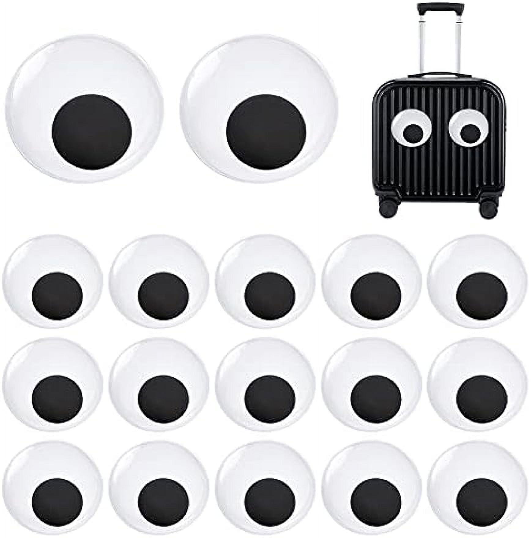 12pcs Large Googly Eyes 2.7 Inch Self Adhesive Wiggle Eyes Plastic Black  Eyes Jiggle Craft Eyes Stickers Eyes 