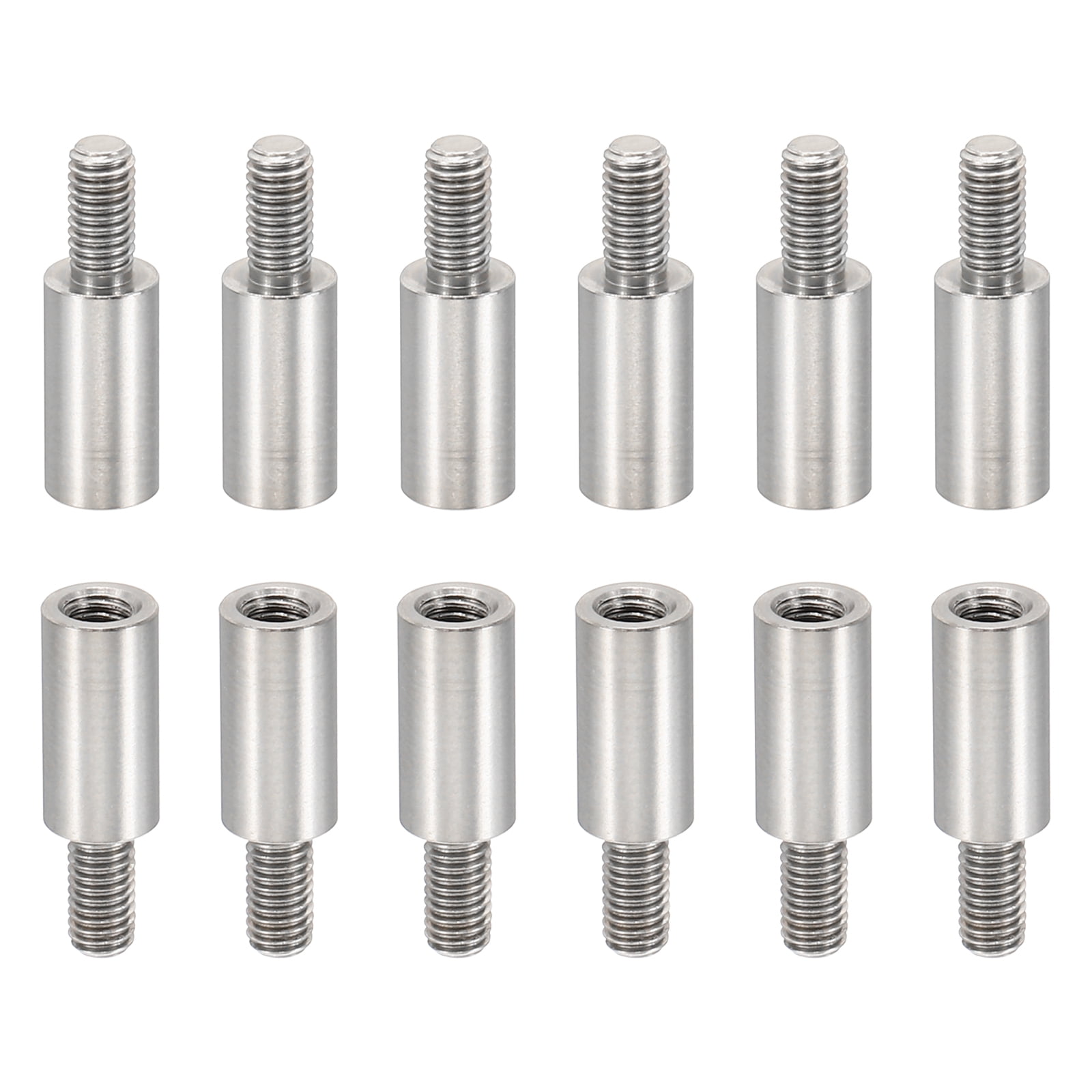 12pcs M3 Standoffs, M3 10+6mm Spacer Standoffs Steel Threaded Standoffs ...