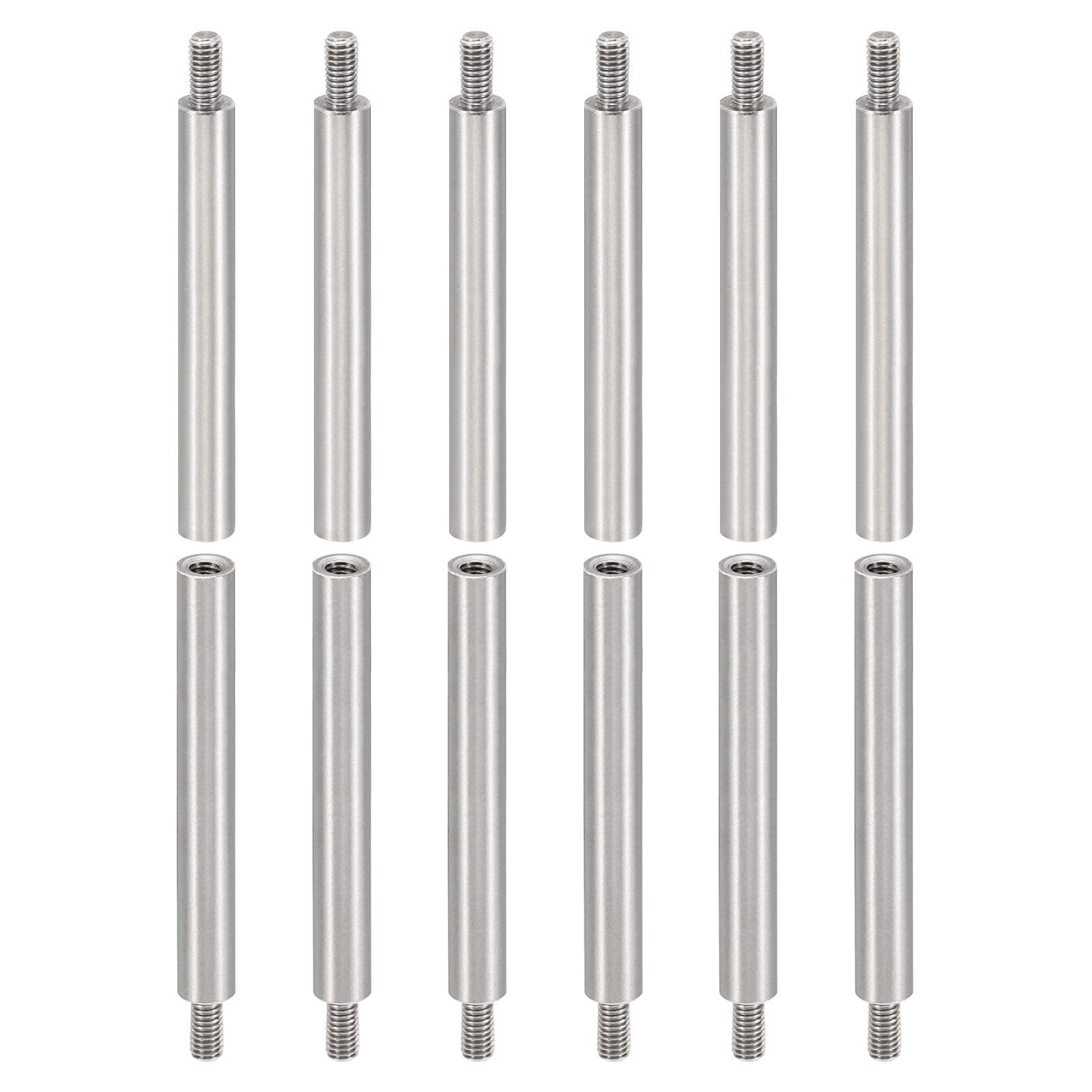 12pcs M3 Standoffs, M3 40+6mm Spacer Standoffs Steel Threaded Standoffs ...