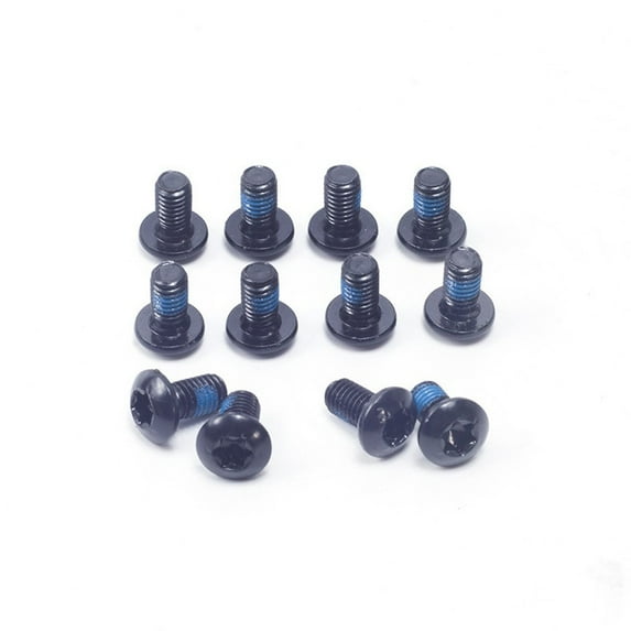 12pcs M5x9mm Disk Brake Rotor Bolts Steel T25 Bike Bicycle Brakes Disc Screws
