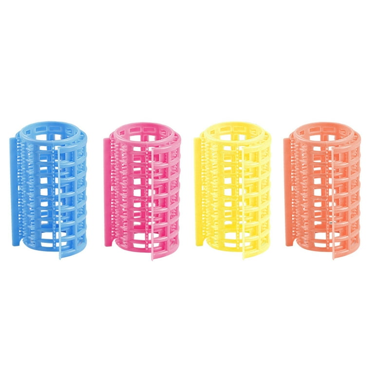 12pcs Manual Hair Curlers Styling Tools Hairdressing Tool Self adhesive Hair Rollers Curlers Assorted Color