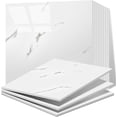 thumbnail image 1 of 12pcs Marble Backsplash Tiles, Duslogis 11.8"x11.8" Self-Adhesive Shower Waterproof Wall Panels, PET Wall Panels Shower Tiles for Home Bathroom, Living Room (White), 1 of 7