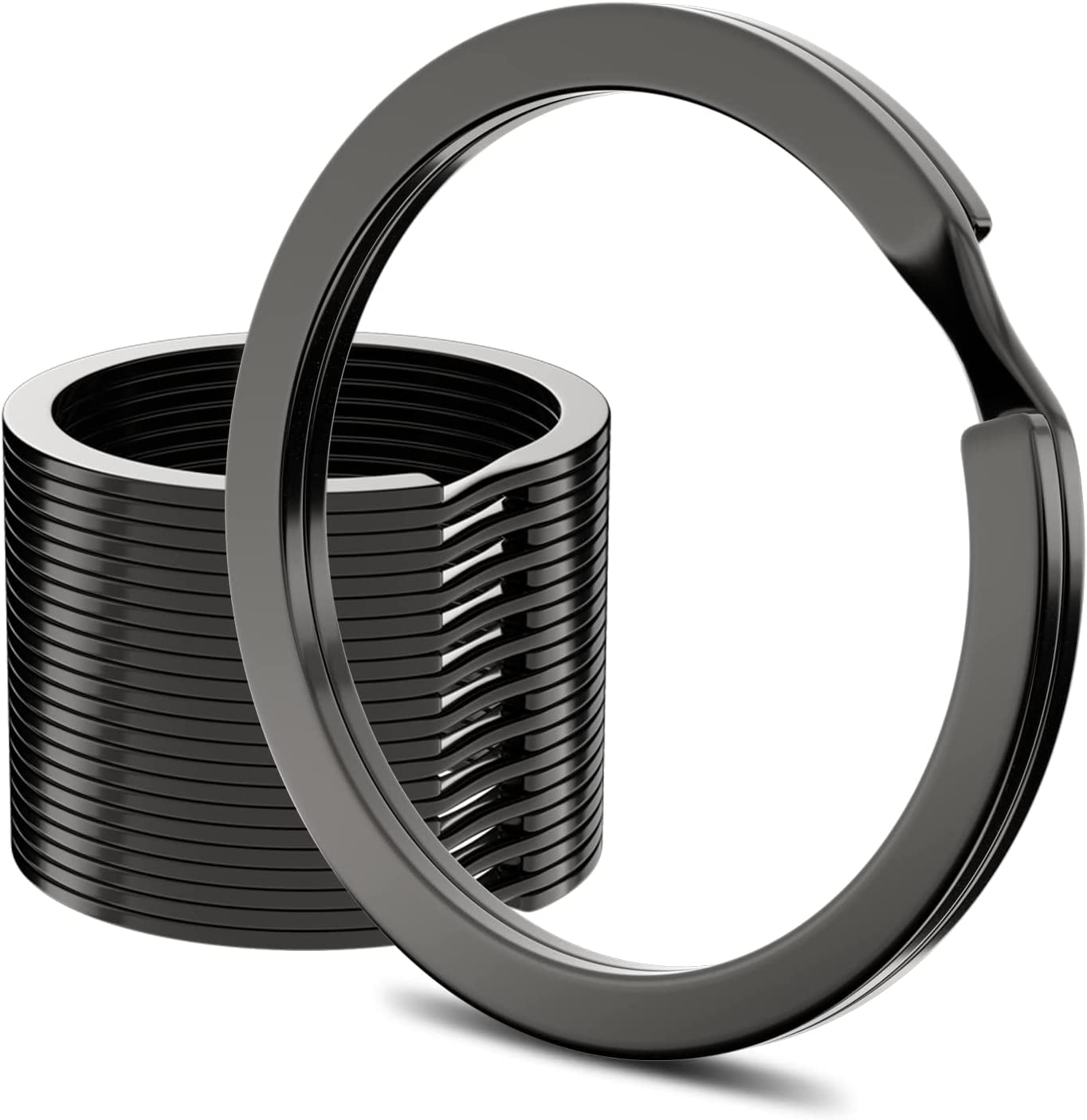 3mm 20mm18k PVD Gold Plated Split Ring Connectors Stainless Steel Open Single Lo - Foto 4